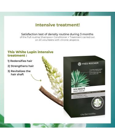 Yves Rocher Hair Density Rescue Intensive Treatment 1-Month - Strengthens & Redensifies Thin-Looking Hair - Buy Online on GoSupps.com