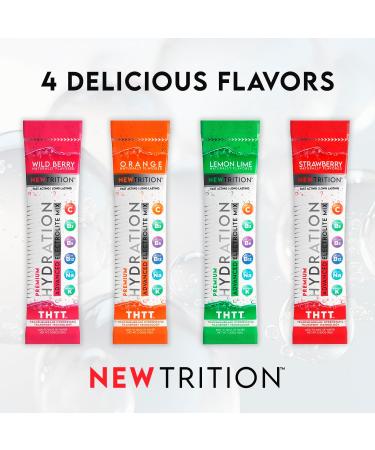 Hydration Powder Packets - Electrolyte Drink Mix with Vitamins C & D Naturally Flavored Strawberry 12 Servings - Fast Acting Hydration for International Shipping - Buy Online on GoSupps.com