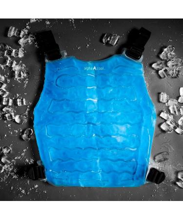 AlphaCool Original Cooling Ice Vest - Adjustable Straps, Reusable & Flexible - Unisex One Size for Hot Weather Outdoor Work - Buy Online on GoSupps.com
