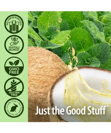 PerioBrite Coconut Pulling Oil 8 oz - Natural Mint Flavor Promotes White Teeth & Oral Wellness Gluten Free Non-GMO Alcohol & Fluoride Free Kosher - International Shipping Available - Buy Online on GoSupps.com