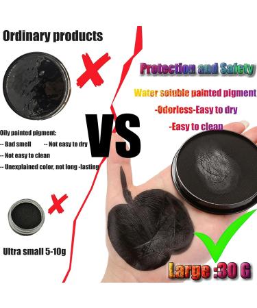  MockTota Body Paint Face and Body Black 30g Palette Professional Makeup Water Soluble For Kids and Adults Halloween Carnival Shows - Buy Online on GoSupps.com