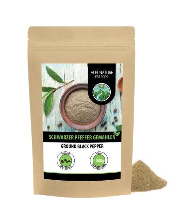 Black pepper ground (1kg) black pepper ground 100% natural naturally without additives vegan black peppercorns 1 KG