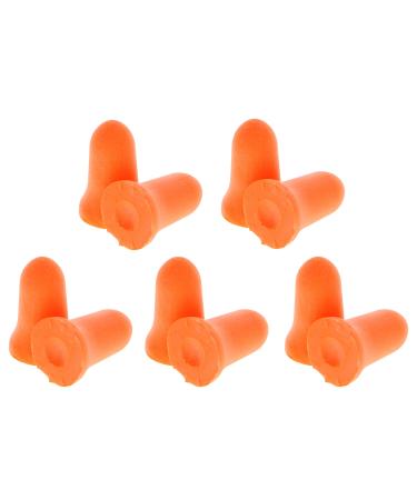 Hyper Tough 10 Single-USE EARPLUGS NRR 32dB Noise Reduction Foam Ear Plugs  Bright Orange