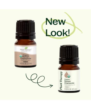 Plant Therapy Organic Roman Chamomile Essential Oil 2.5 mL (1/12 oz) 100% Pure Undiluted USDA Certified Organic Natural Aromatherapy for Relaxation and Stress Relief - Buy Online on GoSupps.com
