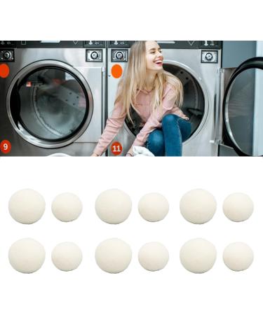 Buy Eco-Friendly Wool Dryer Balls - Reusable Fabric Softener Reduces Static & Wrinkles | Pack of 6 - Buy Online on GoSupps.com