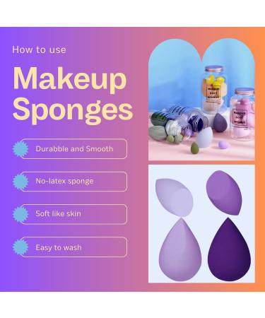 Luxury 7-Piece Microfiber Makeup Sponge Set | Airbrushed Finish & Buildable Coverage - B&R MALL - Buy Online on GoSupps.com