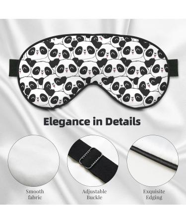 Panda Bear Sleep Mask | Double-Sided Eye Mask | Soft Adjustable Sleeping Eye Covers | Perfect Shading & Eye Edema Reduction | International Shipping Available - Buy Online on GoSupps.com