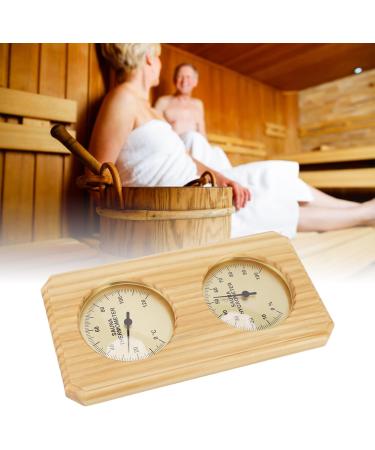 Buy 2-in-1 Sauna Thermometer & Hygrometer - Premium Wood & Copper Design for Bathroom | International Shipping - Buy Online on GoSupps.com