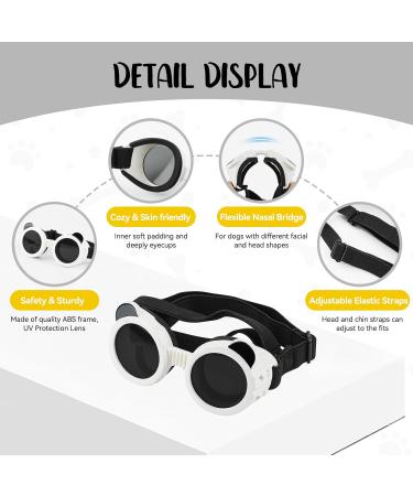 Shop Panda Style UV Glasses for Small Dogs | Eye Protection & Comfort | Windproof & Anti-Fitting Cat Glasses - Buy Online on GoSupps.com