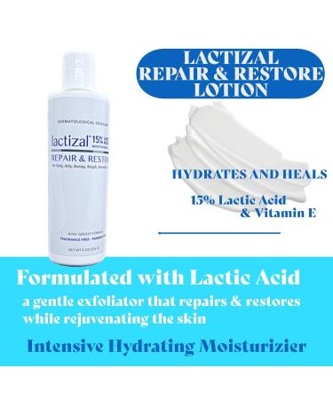 Repair & Restore Lotion - 15% Lactic Acid 8 oz - 2-in-1 Exfoliator & Moisturizer for Extreme Dry Skin - International Shipping - Buy Online on GoSupps.com