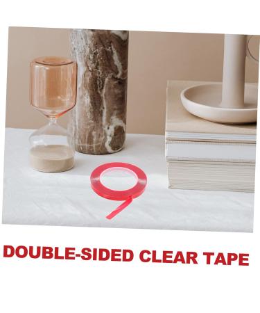 NUOBESTY 6 Rolls Transparent Double-sided Tape Double Stick Tape Wall Sticky Tape Poster Adhesive Nail Display Board Tape Hanging Nail Piece Display Bar No Substrate Acrylic Red - Buy Online on GoSupps.com
