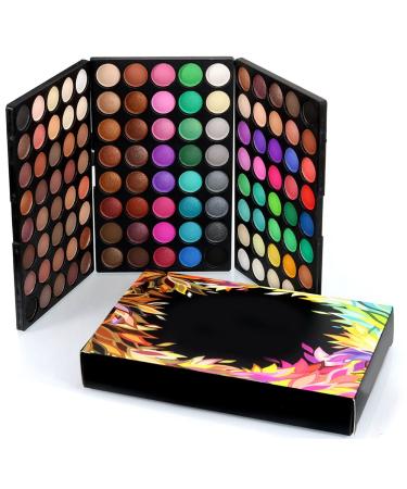 120 Colors Eyeshadow Palette Long Lasting Glitter Matte Eye Shadow Palette for Eye Makeup