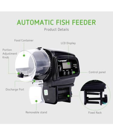 VIVOSUN Programmable Automatic Fish Feeder | Volume Timer Control - Buy Online on GoSupps.com