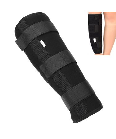 Dioche Calf Shin Brace Adjustable Shin Splint Support Shank Calf Compression Wrap Fixed Stabilizer Splint Tibia and Fibula Protector Shank Fracture Fixation Strap for Men Women (M)