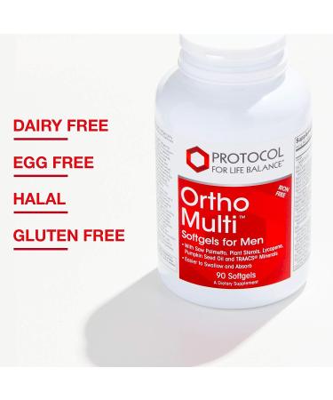 Protocol Ortho Multi Prostate Health & Multivitamin for Men - Iron-Free Softgels - 90 Count - Buy Online on GoSupps.com