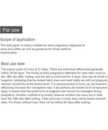 Cow Pregnancy Test Strip - High Accuracy Livestock Veterinary Equipment for Easy International Shipping - Buy Online on GoSupps.com