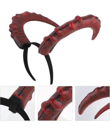 MERRYHAPY 1pc Devil's Horn Headband Carnival Hair Hoops Ram Horns Costume Devil Horns Cosplay Halloween Costumes Goat Horns Evil Queen Horns Headbands Devil Horn Headdress Demon Headband Pu - Buy Online on GoSupps.com