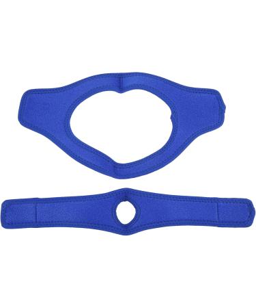 Adjustable Anti Snoring Chin Strap - Breathable Device for Men & Women - Blue - Buy Online on GoSupps.com