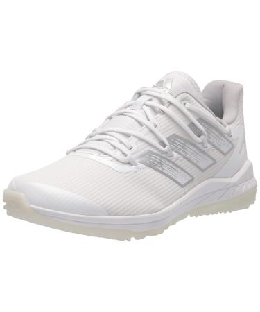 adidas Men's Adizero Afterburner 8 Turf Baseball Shoe 11.5 White/Silver Metallic/Team Light Grey