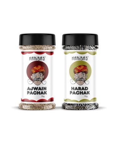 HARIBAS Ajwain Pachak and Harad Pachak 70gm Each_Packing May Vary