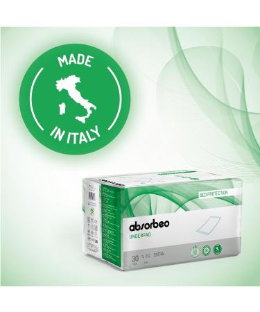Absorbeo Extra Bed Protection - 30 Pieces Super Dry Hypoallergenic 60x90 cm - Buy Online on GoSupps.com