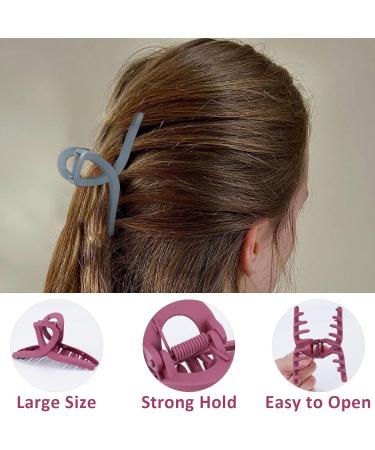 ACO-UINT 6 Pack Large Hair Clips for Women - Non Slip Strong Hair Claw Clips - Big Hair Claws for Summer - Hair Accessories - Buy Online on GoSupps.com