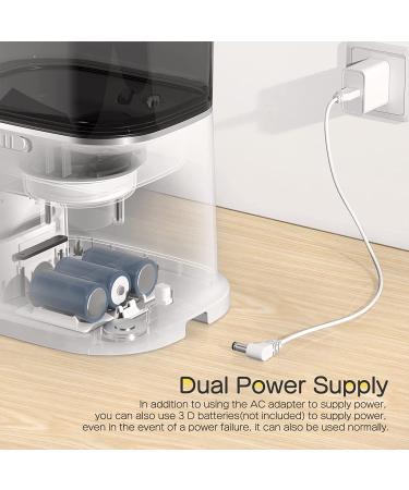 isYoung Automatic Cat Feeder  Smart Pet Food Dispenser for Cats Dogs - Voice Recorder  Portion Control 1-4 Meals Per Day  Dual Power Supply & Clog-Free Design with Stainless Steel Bowl 6L - Buy Online on GoSupps.com
