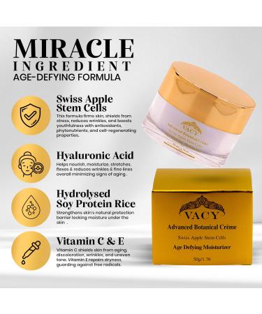 VACY Advanced Botanical Creme with Swiss Apple Stem Cells | Age-Defying Unscented Face Cream - Shop Internationally - Buy Online on GoSupps.com