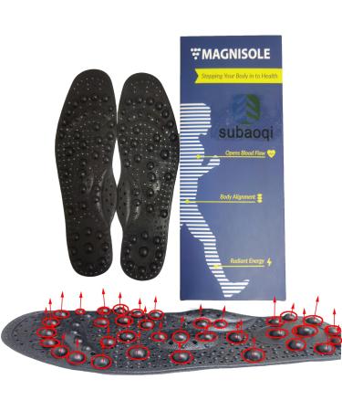 metatarsalgia Foot Arch Support Inserts Plantar Fasciitis Insoles Acupressure Slimming Insoles 68 Massage Magnetic Therapy for Men Woman (S(25cm 35-40/5-8))
