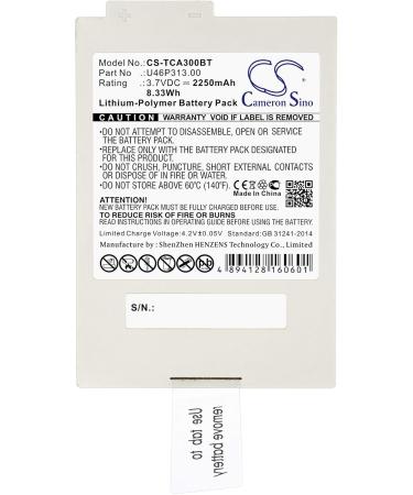 2800mAh Replacement Battery for Xfinity iControl Technicolor TCA300COM - International Shipping Available - Buy Online on GoSupps.com