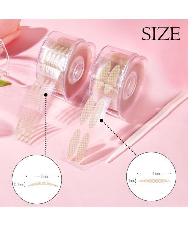 4 Piece Set Eyelid Lift Strips One Curvy Invisible Eyelid Strips Natural Invisible Eyelid Strips Eye Lid Lift For Hooded Eyes Lace Mesh Stickers Breathable Waterproof For Droopy Uneven Mono-Eyelids - Buy Online on GoSupps.com