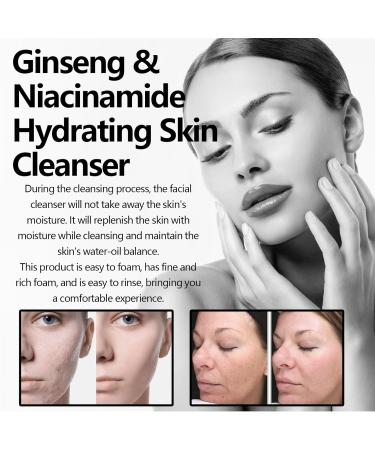 Nettoyant Visage Doux La Niacinamide: Nettoie En Profondeur Les Impuret s Mousse Riche Et Fine Hydratant Rin age Facile Convient Tous Types De Peau(3PCS) - Buy Online on GoSupps.com