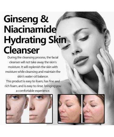 Gentle Face Cleanser With Niacinamide - Deep Clean Impurities Rich Fine Foam Moisturizing Easy Rinse For All Skin Types(2PCS) - Buy Online on GoSupps.com