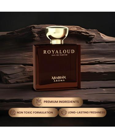 Ara'bian Royal Oud Eau De Parfum For Men | Mature Bold Elegant Long-Lasting Fragrance | Eau De Perfume | Long Lasting Perfumes for Men | 100ml (3.38 Fl Oz) - Buy Online on GoSupps.com