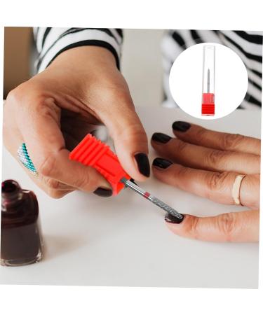 FRCOLOR Nail Polisher Nails Drill Bits Manicure Accessories Nail Drill Bits for Acrylic Nails Nail Bits for Nail Drill Nail Art Tools Nail Art Drill Bits Drill Bit for Acrylic Nails 7.00X1.30X1.30CM Red - Buy Online on GoSupps.com