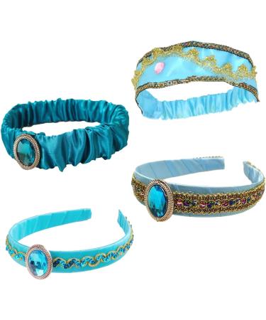 Girls Jasmine Headbands with Large Crystal Headwear Arabian Princess Hairbands Headpiece Hair Accessories - Buy Online on GoSupps.com