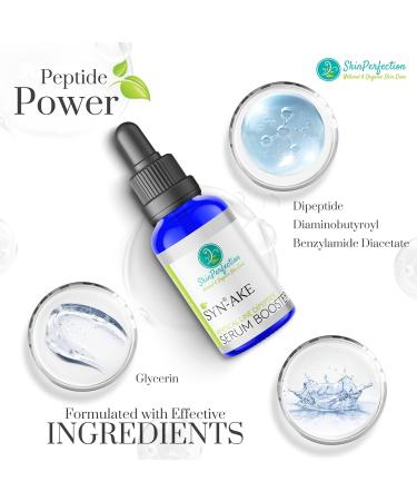 Skin Perfection Syn-AKE Face Serum for Women - Anti-Aging Tri-Peptide Moisturizer - 0.5oz Facial Serum for Youthful Skin - Buy Online on GoSupps.com