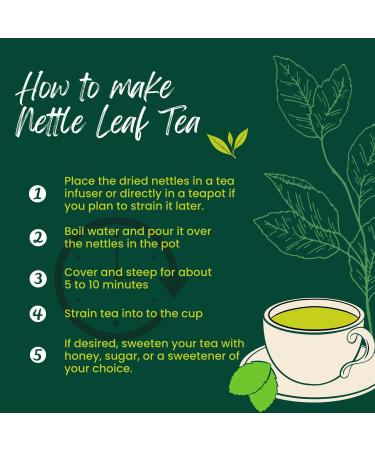 Virgolden Nettle Leaf Tea 250g - Vegan, Natural & Pure Detox Tea - Buy Online on GoSupps.com