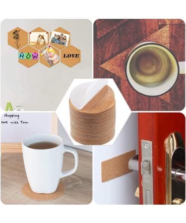 Self-Adhesive Cork Circle 4 Inch Diameter (40 PCS) - Strong Adhesive Mats for Coasters, Wall Decor, DIY Crafts - Buy Online on GoSupps.com