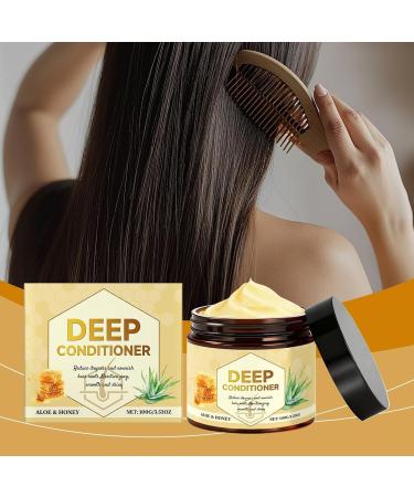 Byuexhp Conditioner for curly hair moisturizing nourishing smoothing hair care hair mask for repair of durable hair for women and men blow dry haircut split ends - Buy Online on GoSupps.com