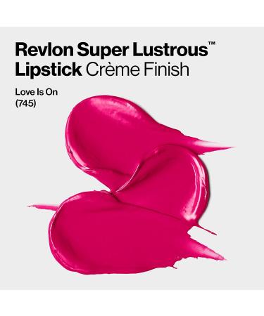 Revlon Super Lustrous Lipstick in Love Is On (745) - Moisturizing Creamy Formula with Vitamin E & Avocado Oil - Buy Online on GoSupps.com