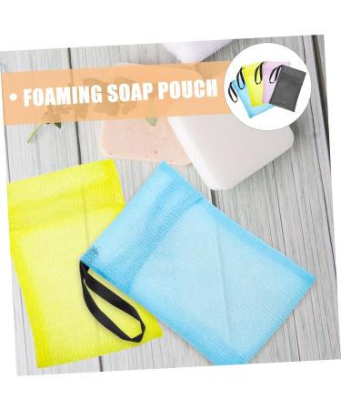 CANIGHT 4 Pcs Bar Soap Pouch for Bathing Mesh Soap Bag Soap Net Bag Bathing Exfoliating Soap Pouch Nylon - Buy Online on GoSupps.com