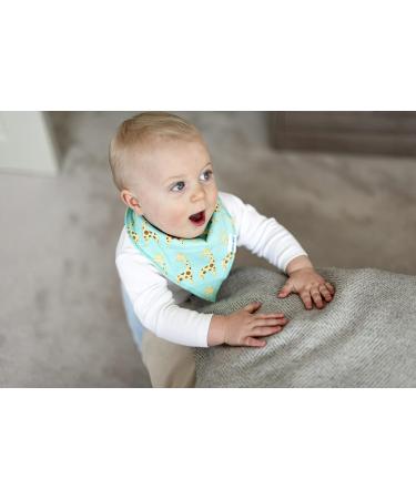 Organic Cotton Baby Bandana Bibs - Set of 5 Unique Boy Designs - Buy Online on GoSupps.com