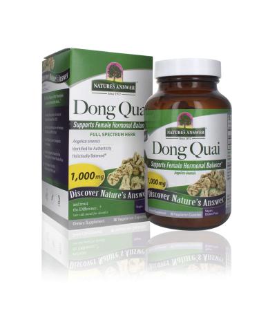 Nature's Answer Dong Quai Root 1000mg | Dietary Supplement | Supports Female Hormone Balance | Non-GMO, Vegan, Kosher Certified & Gluten-Free | Vegetarian Capsules 90ct