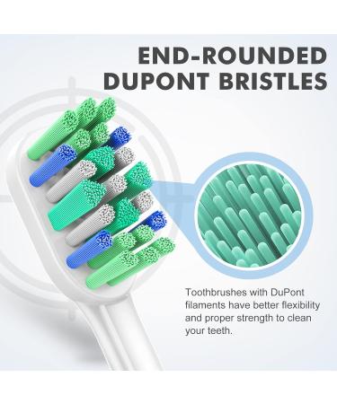 8 Pack Sonicare Compatible Toothbrush Replacement Heads for HX3/6/9 4100 5100 6100 9900 - Buy Online on GoSupps.com