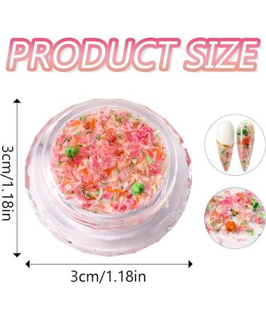 1Box 3D Dried Flower Nails Art Nail Accessories Elegant Nails Art Adornments Decoration Perfect For Nail Decoration Nails Art Decorations S053D - Buy Online on GoSupps.com