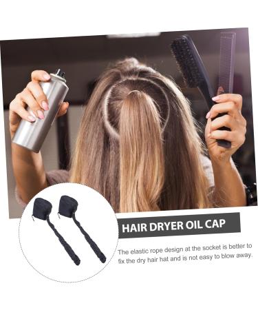OHPHCALL 2pcs Dry Hair Cap Conditioning Cap Steamer Caps Salon-use Hats Cappy Hat Thermal Heat Cap Black 190t - Buy Online on GoSupps.com