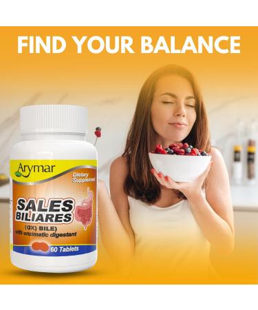 Arymar Sales Biliares Ox Bile with Digestive Enyzmes 60 Tabs 1 Count (Pack of 60) - Buy Online on GoSupps.com