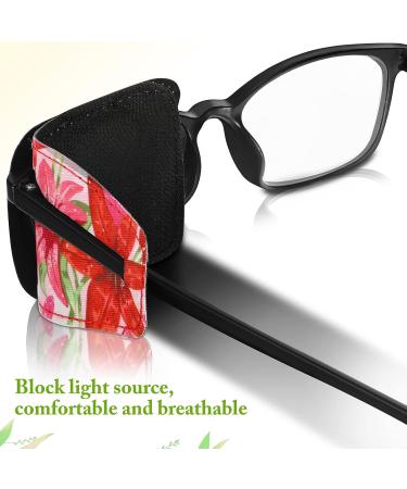 10 Pcs Cute Fabric Eye Patches for Adults - Flower Style, Left or Right Eye, Glasses Friendly - Buy Online on GoSupps.com