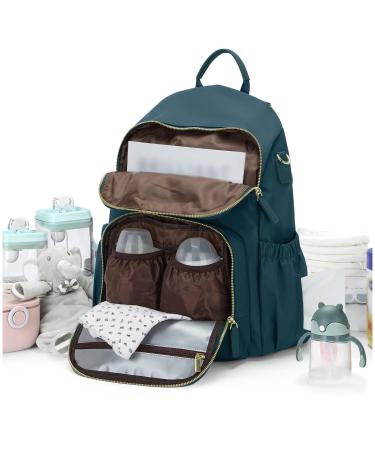 Weflier wrap bag Backpack big waterproof multifunction diaper backpack with stroller belt - diaper backpack bag for mom and dad standard size A -blue